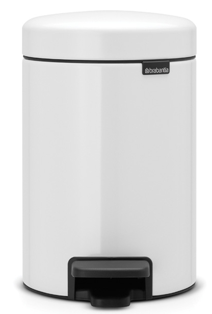 Brabantia NewIcon szemeteskosár 3 l fehér-fekete 112126