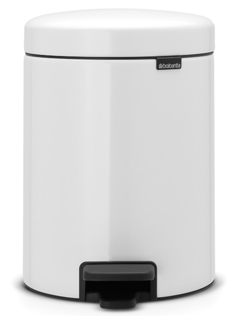 Brabantia NewIcon szemeteskosár 5 l fehér-fekete 112065