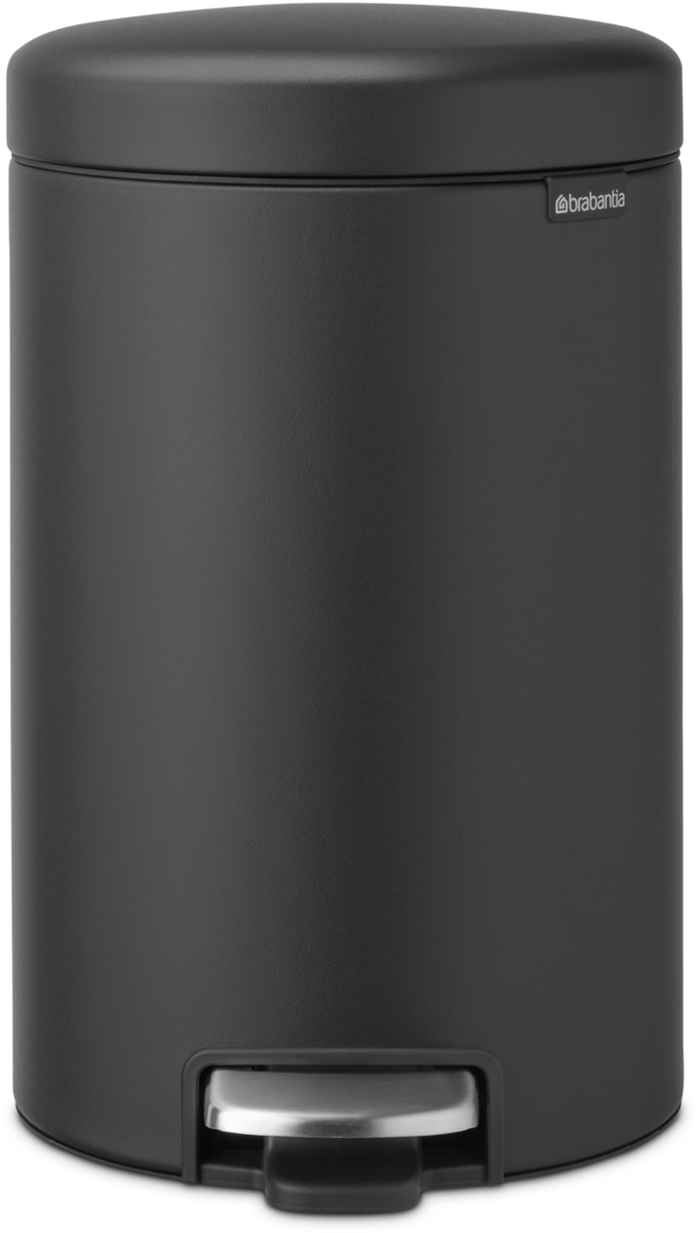 Brabantia NewIcon szemeteskosár 12 l fekete-szürke 113802