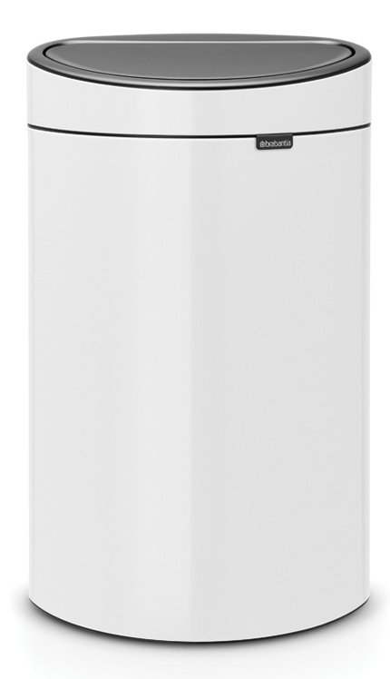 Brabantia Touch Bin szemeteskosár 40 l fehér-szürke 114984