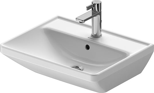 Duravit D-Neo mosdótál 55x44 cm négyszögletes klasszikus fehér 2366550000