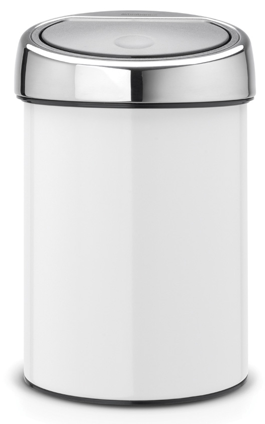 Brabantia Touch Bin szemeteskosár 3 l króm-fehér 364488