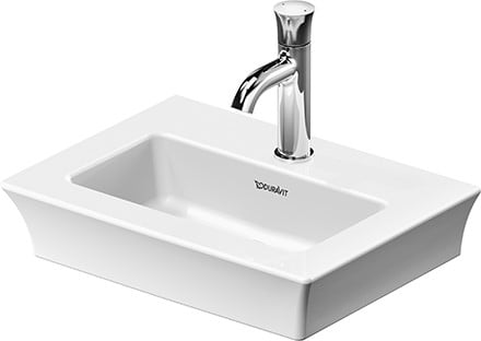 Duravit White Tulip mosdótál 45x33 cm négyszögletes beépíthető fehér 0737450041