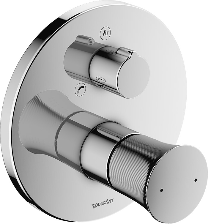 Duravit White Tulip kád és zuhany csaptelep süllyesztett króm WT5210018010