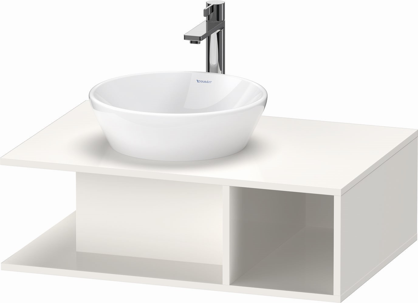 Duravit D-Neo szekrény 80x55x26 cm mosdókagyló alá akasztható fehér DE492802222