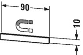 Duravit bútorösszeszerelő rendszer eleme UV970900000