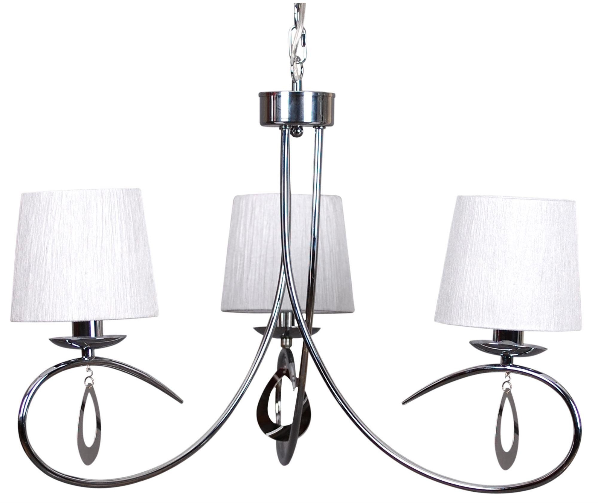 Candellux Arnika függőlámpa 3x40 W fehér-króm 33-21663