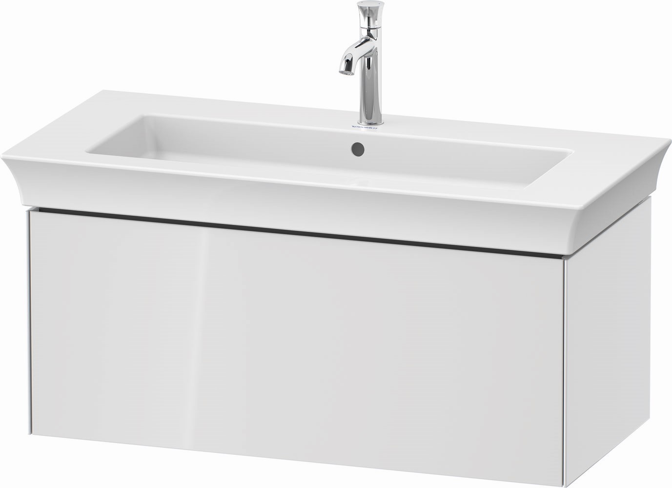 Duravit White Tulip szekrény 98.4x45.8x41 cm Függesztett, mosdó alatti fehér WT424208585