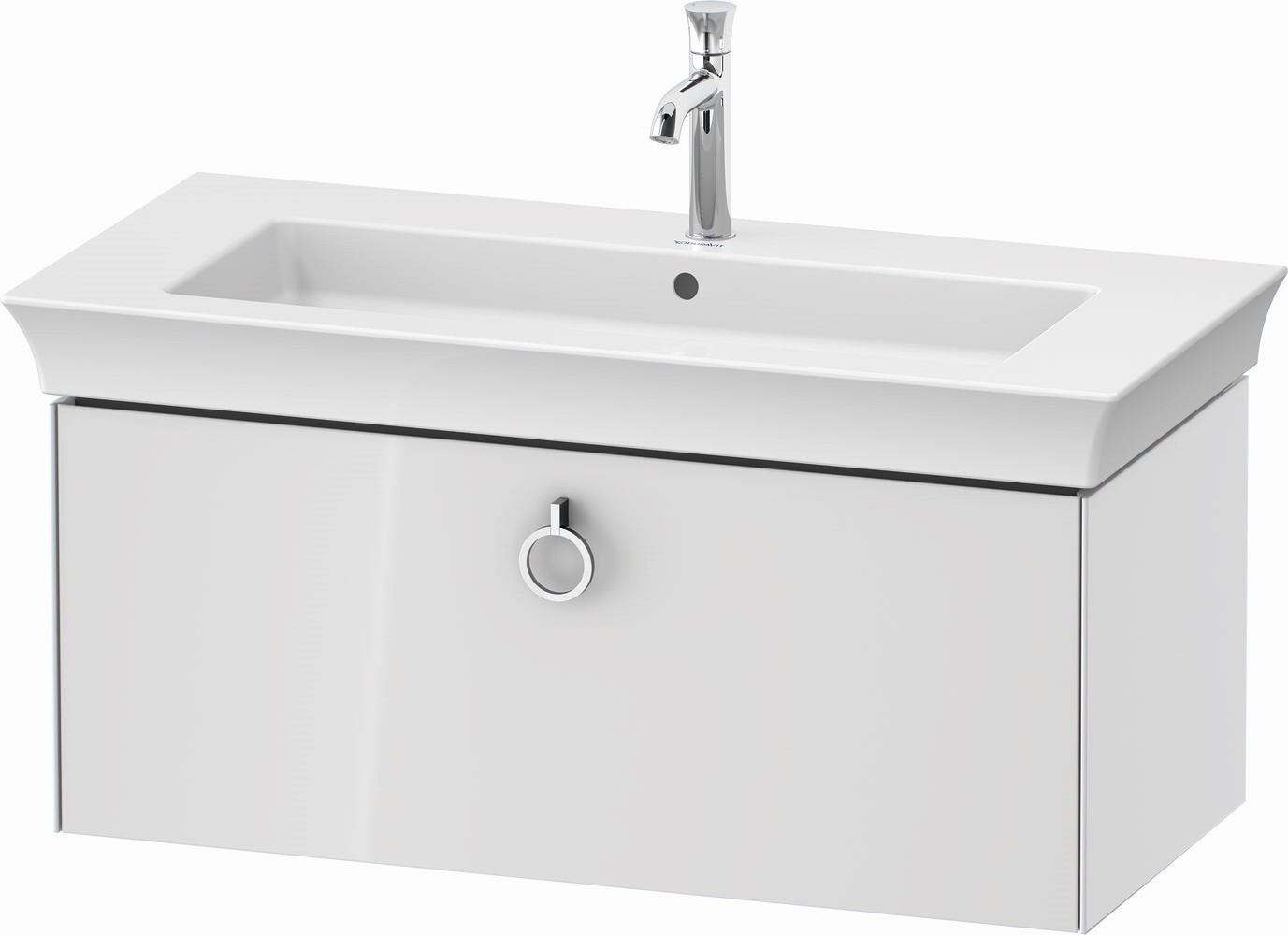 Duravit White Tulip szekrény 98.4x45.8x41 cm Függesztett, mosdó alatti fehér WT425208585