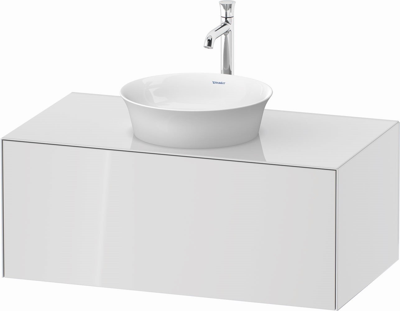 Duravit White Tulip szekrény 100x55x40.8 cm Függesztett, mosdó alatti fehér WT497608585