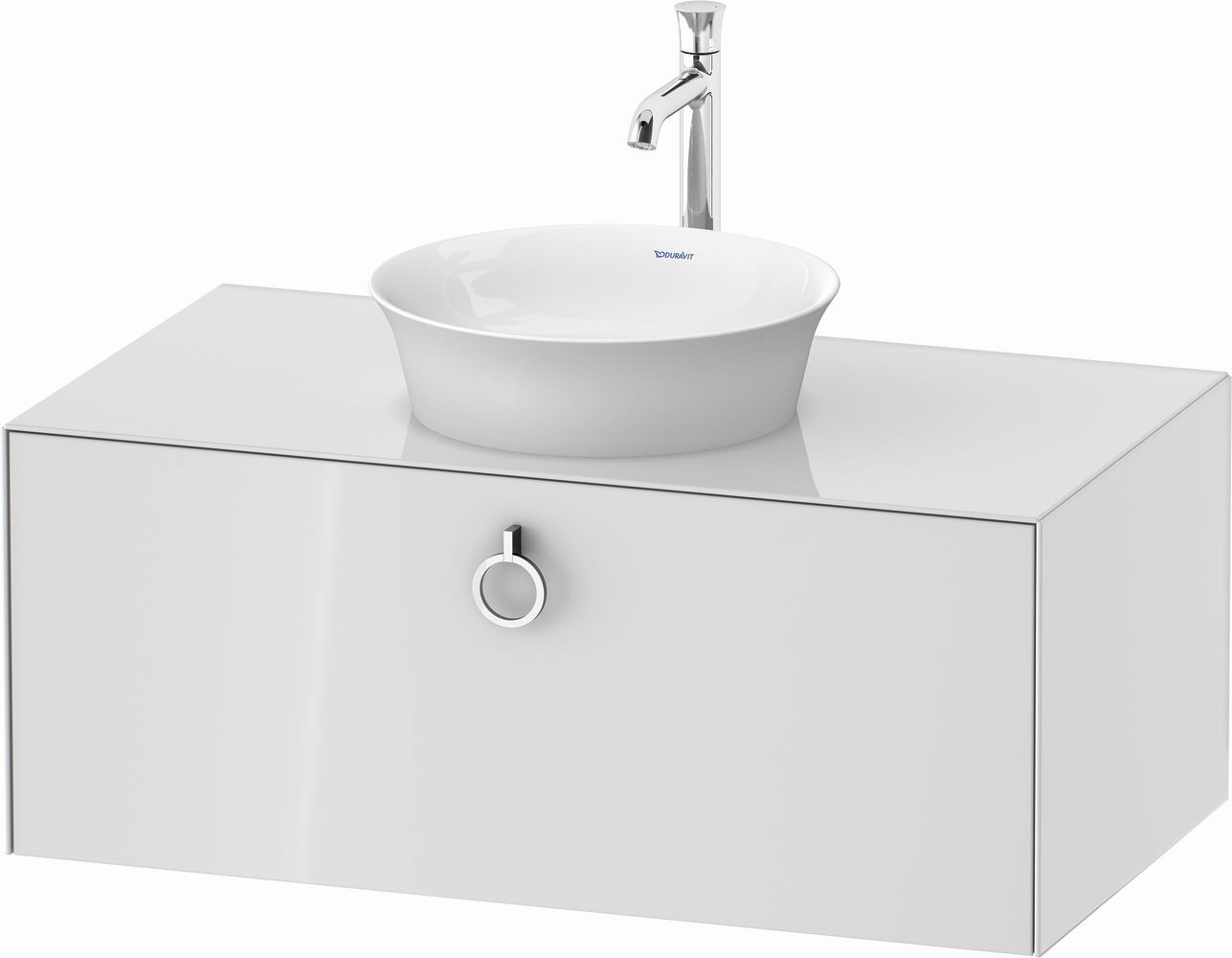 Duravit White Tulip szekrény 100x55x40.8 cm mosdókagyló alá akasztható fehér WT498108585