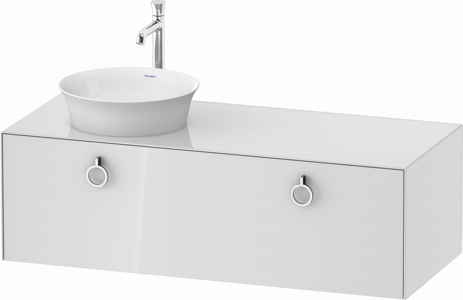 Duravit White Tulip szekrény 130x55x40.8 cm Függesztett, mosdó alatti fehér WT4982L8585