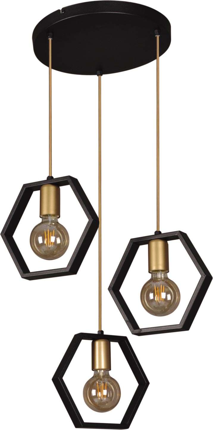 Kaja Honey függőlámpa 3x60 W arany K-4722