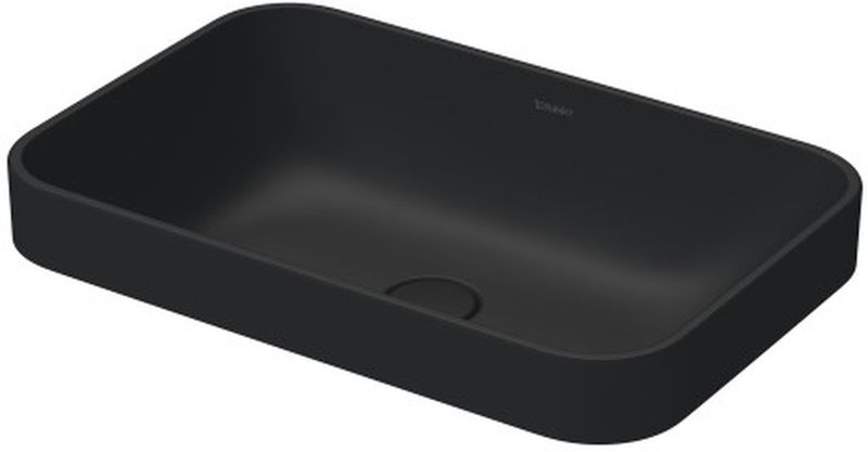 Duravit Happy D.2 mosdótál 60x40 cm négyszögletes mosdótálak antracit 23596013001