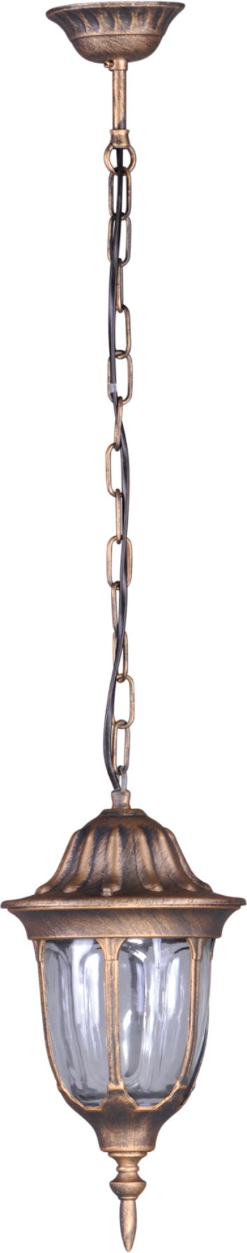 Kaja Vasco kültéri függőlámpa 1x60 W fekete-arany K-5007H/NCZARNY/ZŁOTY