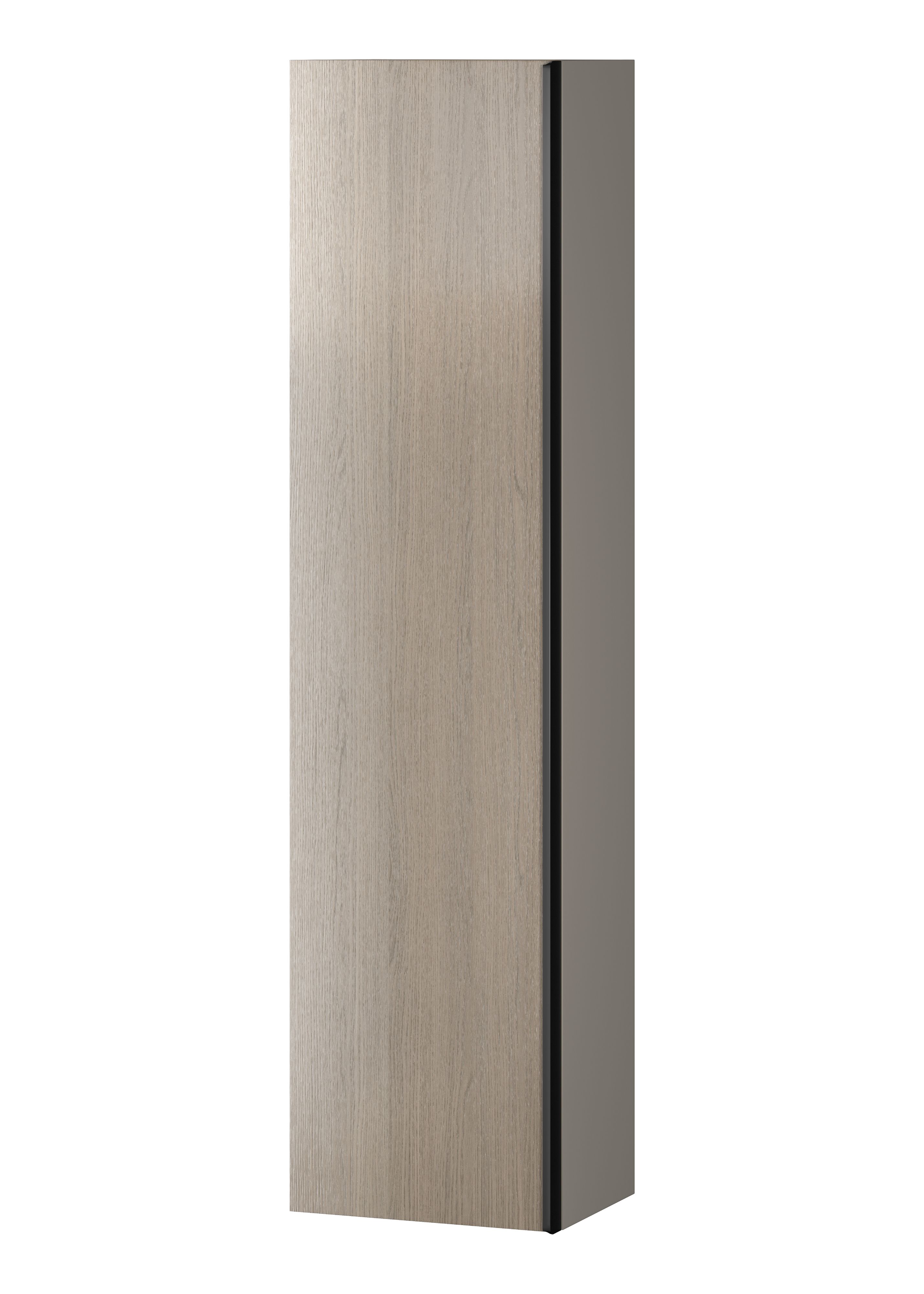 Cersanit Virgo szekrény 40x30x160 cm oldalt függő szürke-tölgy S522-035