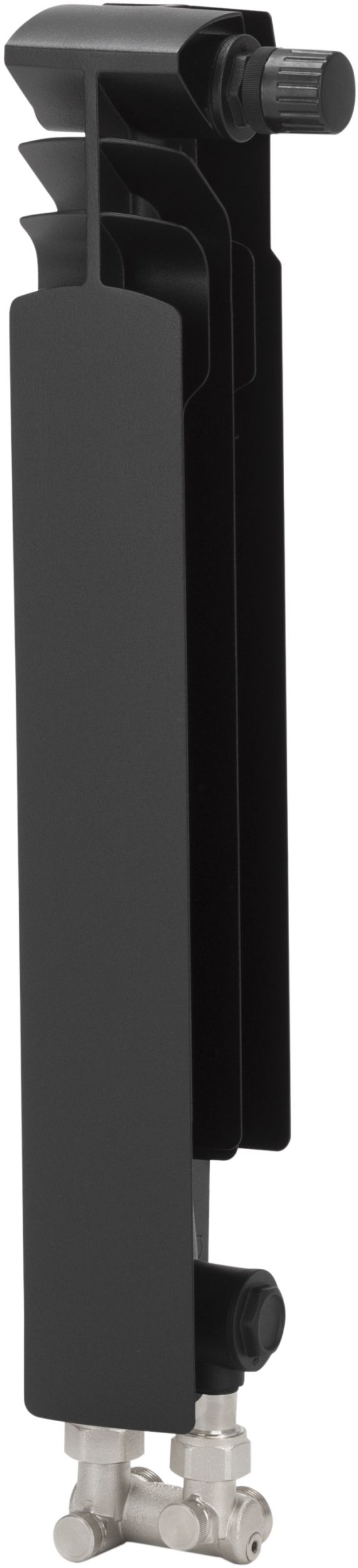 KFA Armatura G500F szobai radiátor 57.2x8.2 cm podłączenie alsó fekete 878-151-81