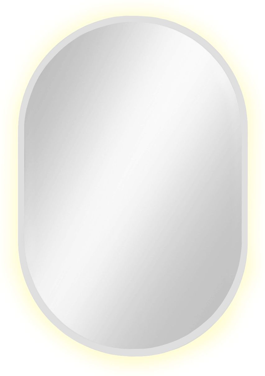 Baltica Design Tiny Border Pastille tükör 40x95 cm ovális világítással fehér 5904107904726