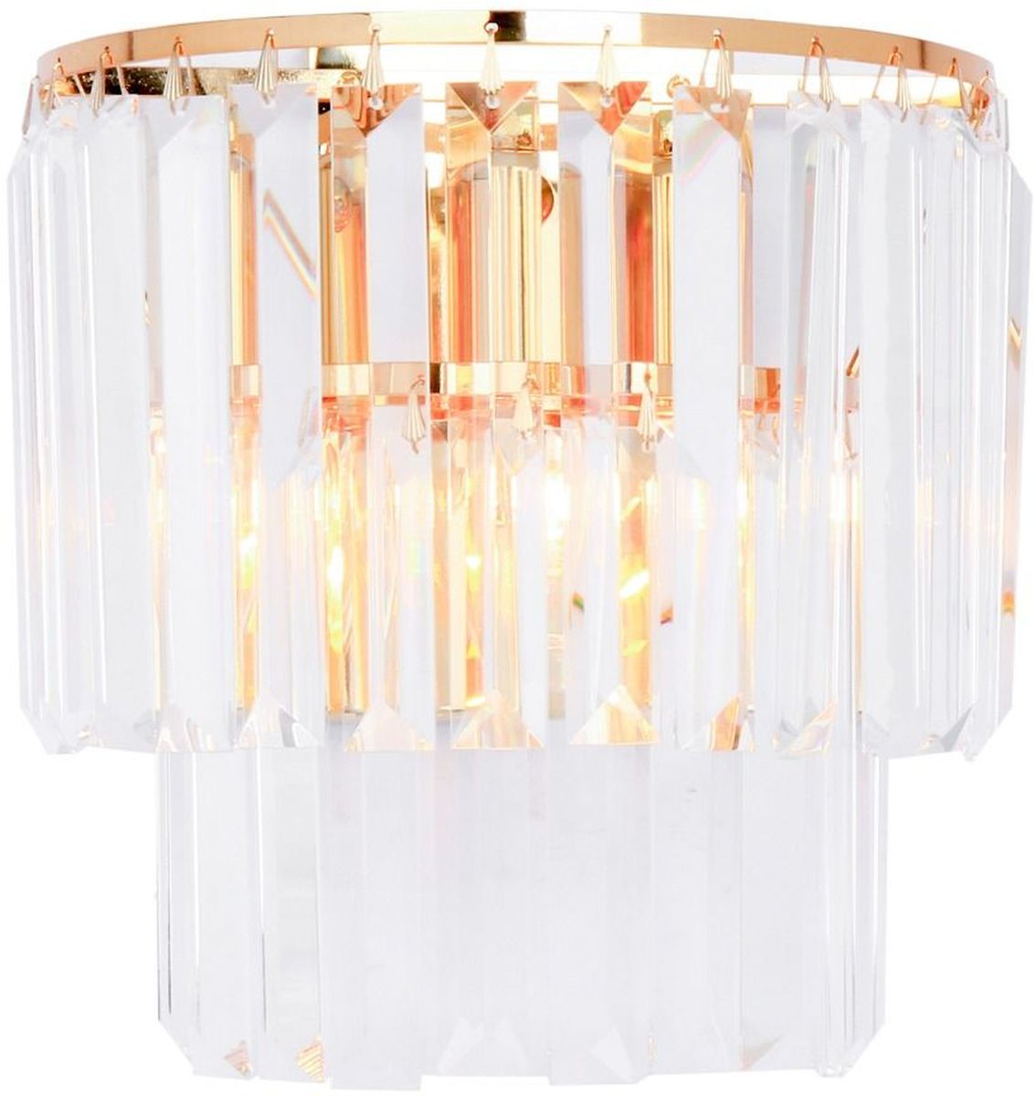 Zuma Line Amedeo oldalfali lámpa 2x40 W arany-kristály 17106/2W-GLD