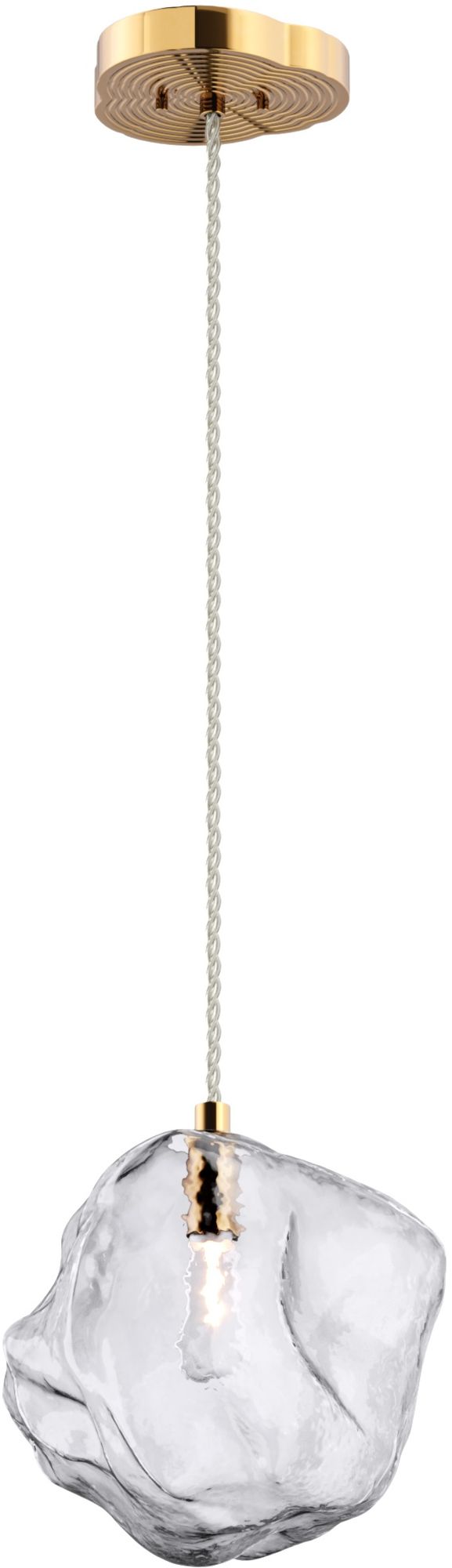 Zuma Line Rock függőlámpa 1x40 W átlátszó-arany P0488-01B-U8AC