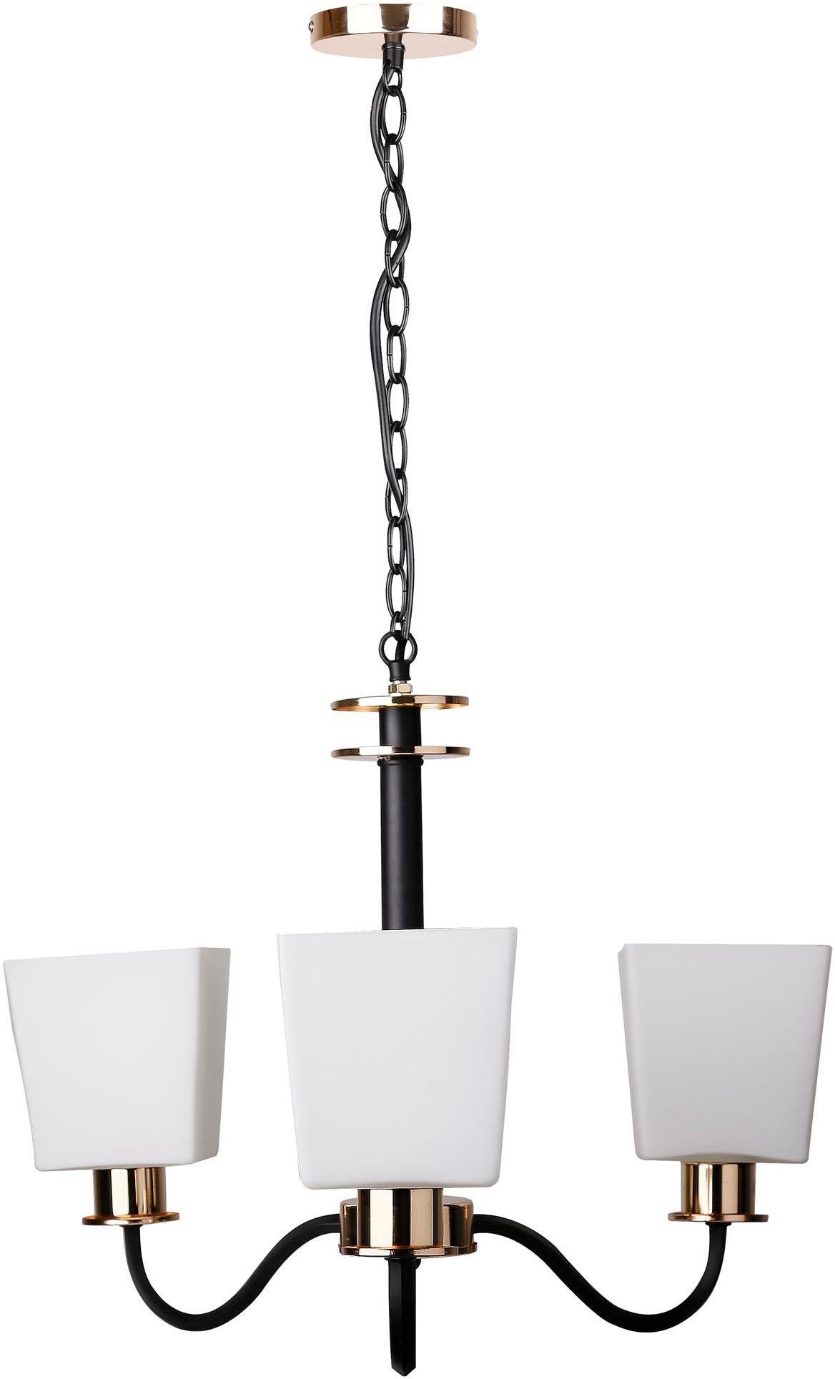 Candellux Schubert függőlámpa 3x60 W fekete-arany 33-74232
