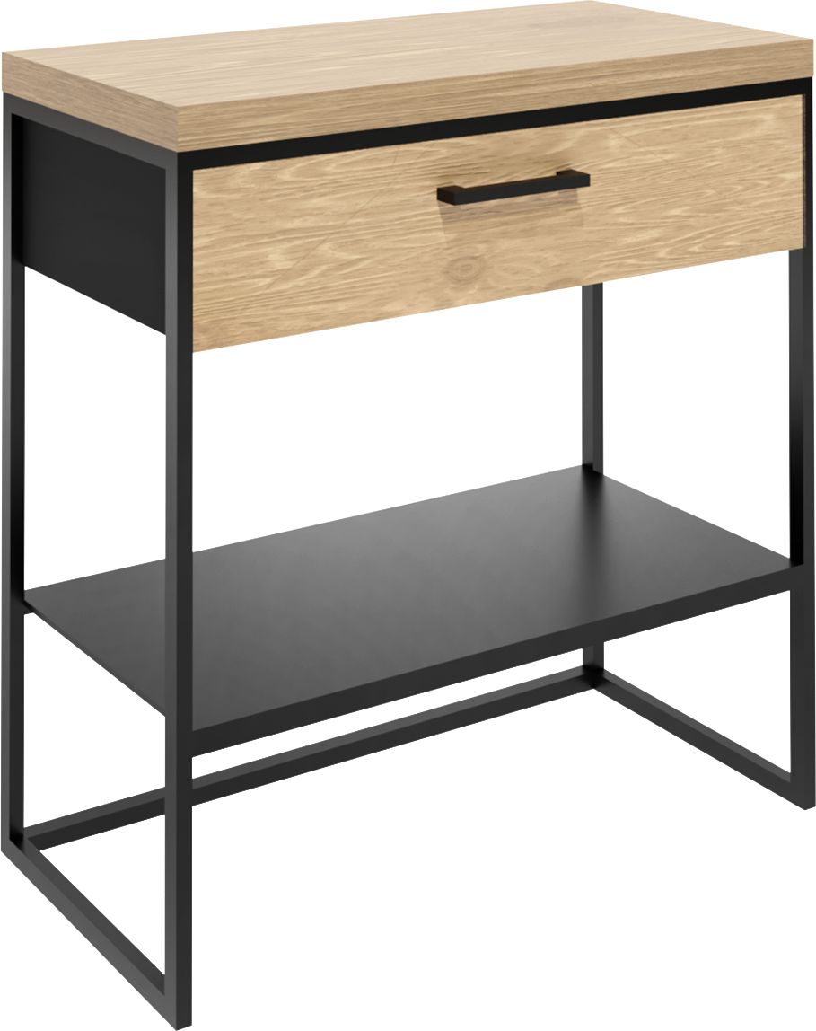 Baltica Design Elin szekrény 60x35x75 cm mosdó alatt álló fekete-tölgy 5904107906461