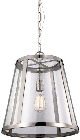 Elstead Lighting Harrow függőlámpa 1x75 W nikkel FE-HARROW-P-M
