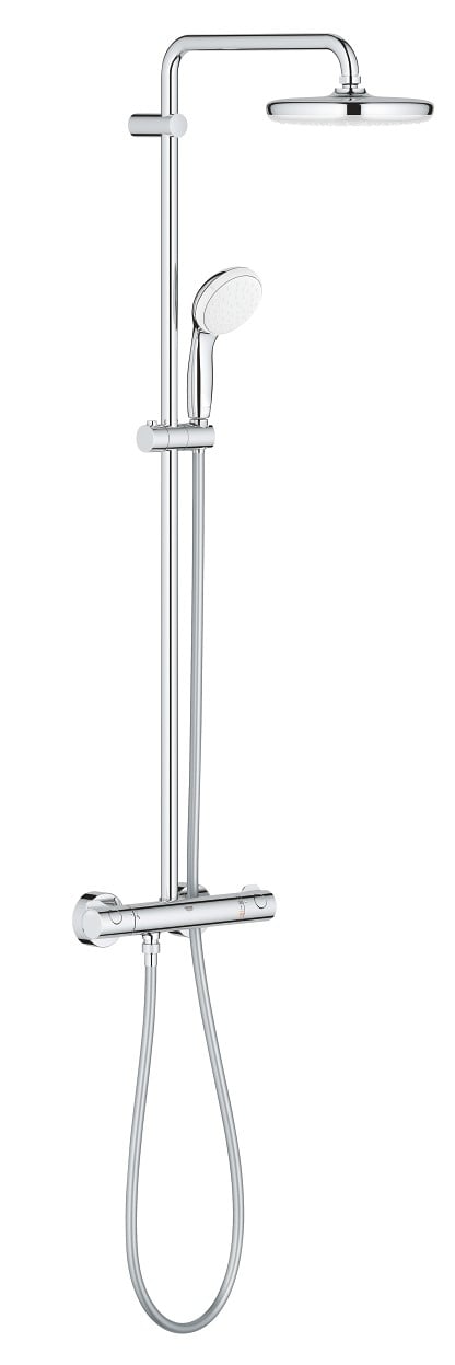 Grohe Bau zuhany készlet fal termosztáttal trópusi zuhany opcióval króm 26699000