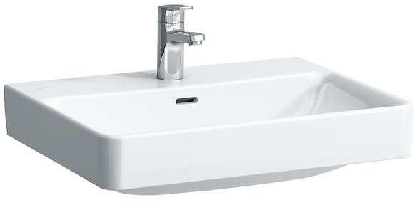 Laufen Pro S mosdótál 60x46.5 cm négyszögletes klasszikus-mosdótálak fehér H8169634001041