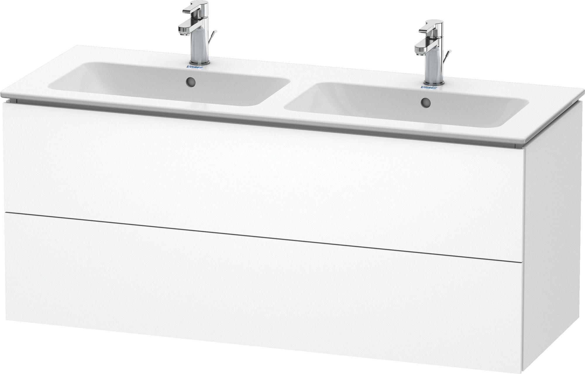 Duravit L-Cube szekrény 129x48.1x55 cm mosdókagyló alá akasztható fehér LC625801818