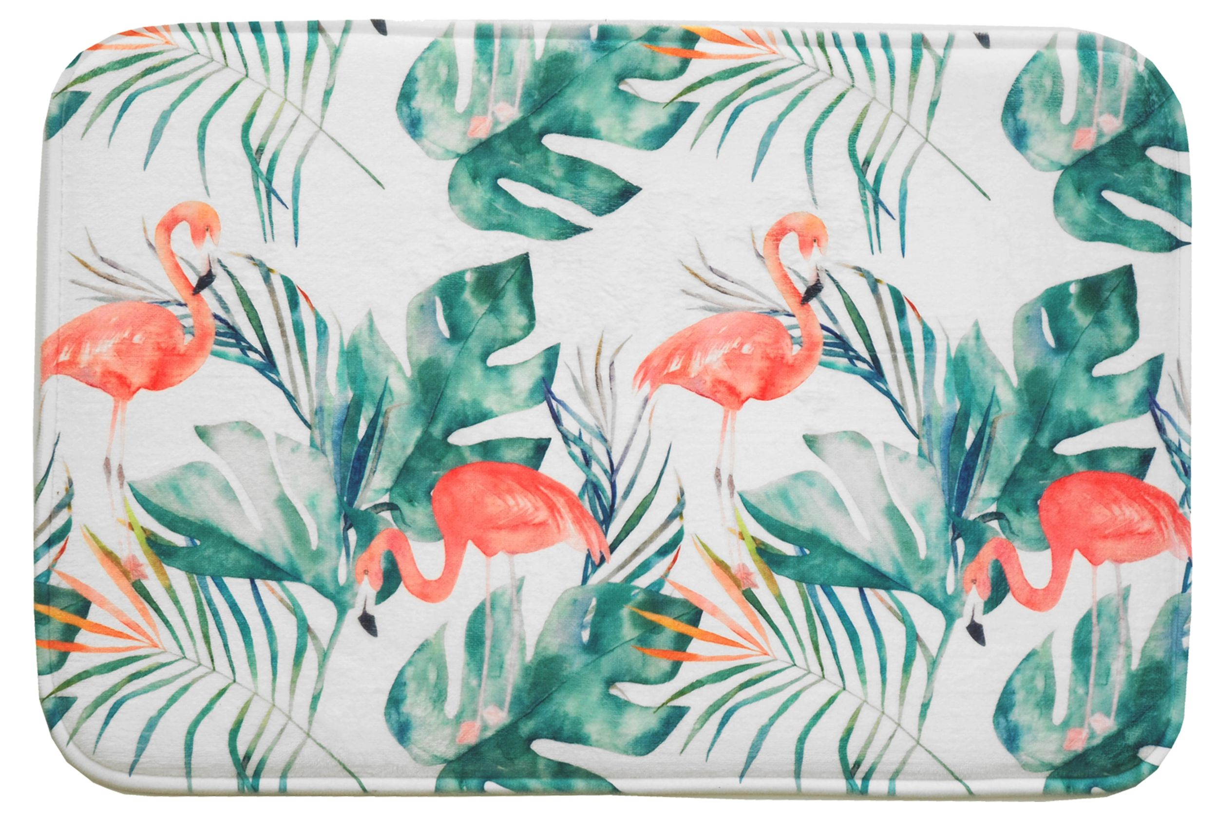 Hyggli Flamingo fürdőszoba szőnyeg 60x40 cm négyszögletes színek keveréke 70-059