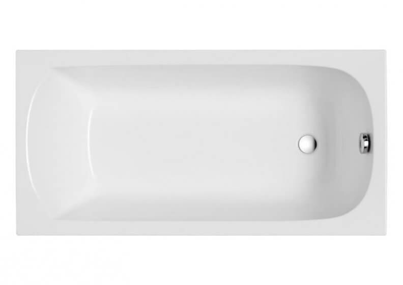 Polimat Classic Slim slip téglalap alakú fürdőkád 140x70 cm fehér 00285