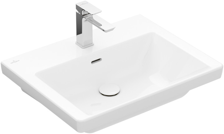 Villeroy & Boch Subway 3.0 mosdótál 65x47 cm négyszögletes klasszikus-beépíthető fehér 4A706501