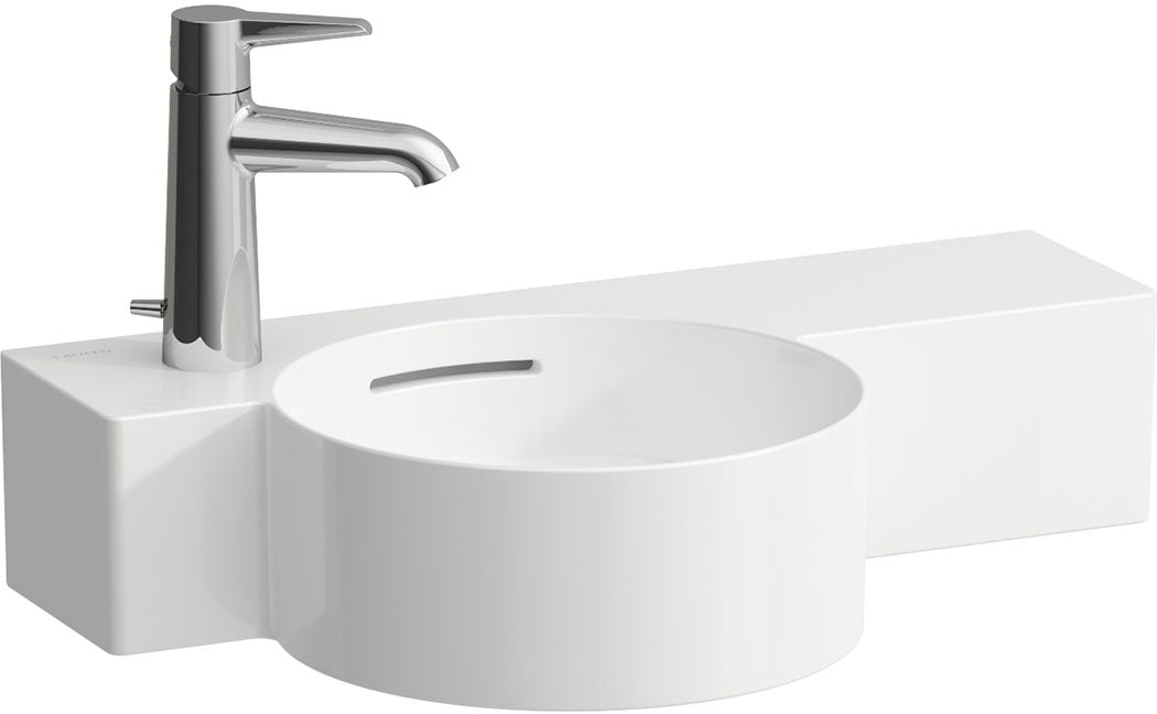 Laufen Val mosdótál 55x31.5 cm félkör alakú klasszikus fehér H8152830001051