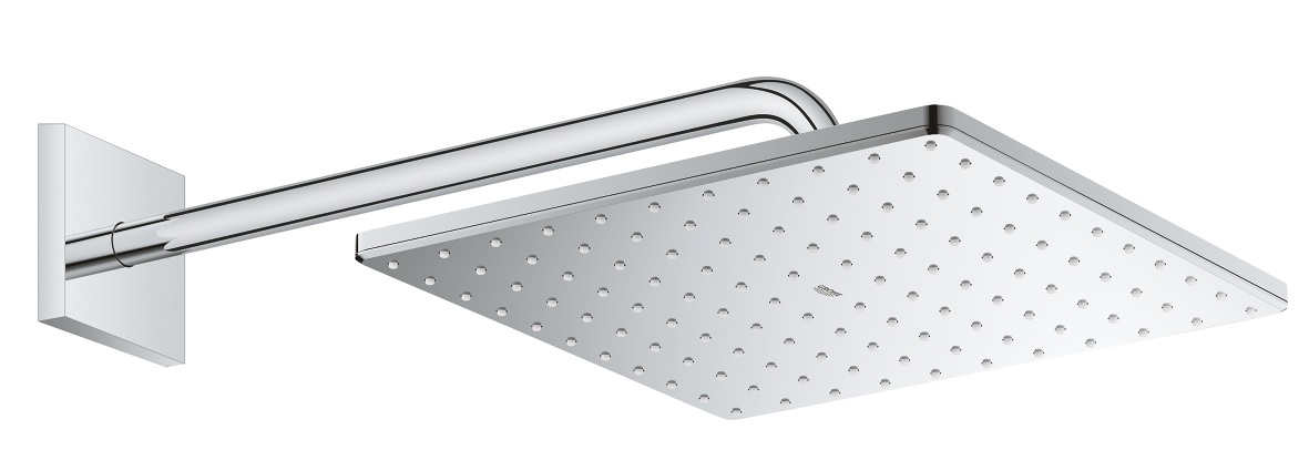 Grohe Rainshower fejzuhany karral 31x31 cm négyzet StarLight Chrome 26563000