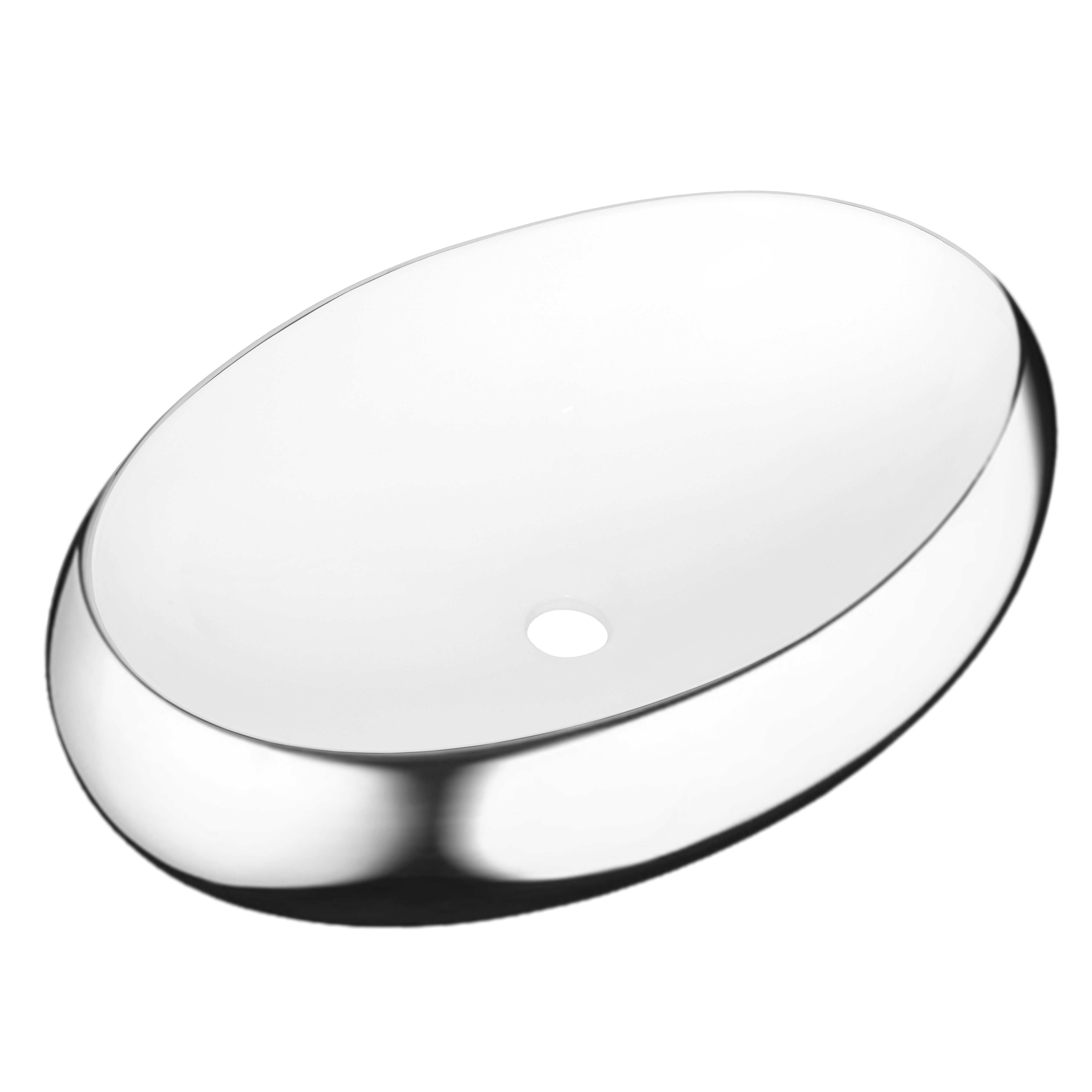Invena Fresco mosdótál 59x41 cm ovális mosdótálak CE-31-001