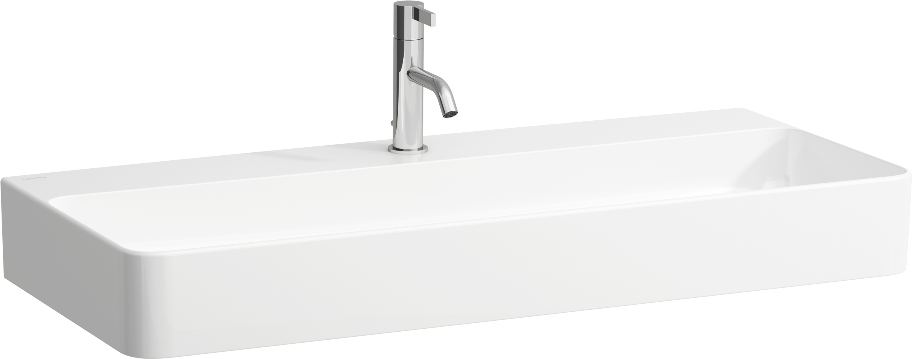 Laufen Val mosdótál 95x42 cm négyszögletes klasszikus fehér fényes H8102870001041