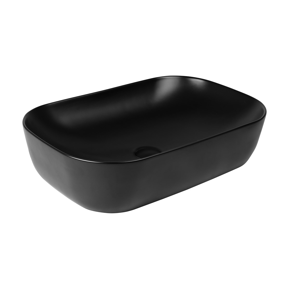 Oltens Hamnes mosdótál 61x40 cm ovális mosdótálak fekete 40302300