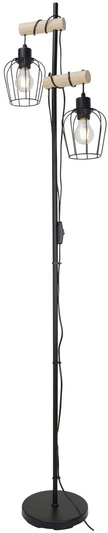 Rabalux Fabian állólámpa 2x40 W fekete-fa 5246