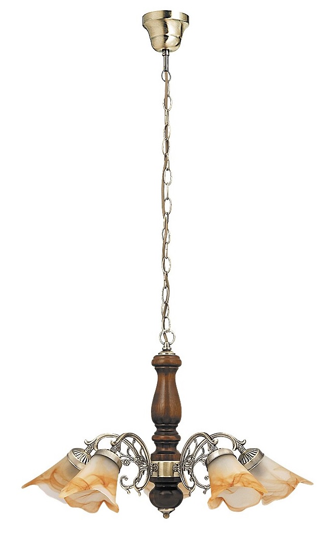 Rabalux Rustic 3 függőlámpa 5x40 W sárgaréz-barna 7095