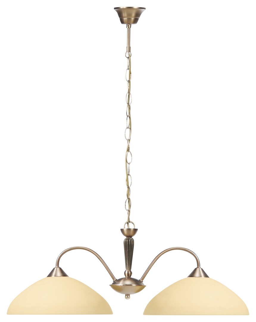 Rabalux Regina függőlámpa 2x60 W sárgaréz-krém 8177