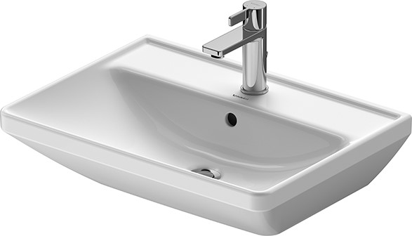 Duravit D-Neo mosdótál 60x44 cm négyszögletes klasszikus fehér 23666000001