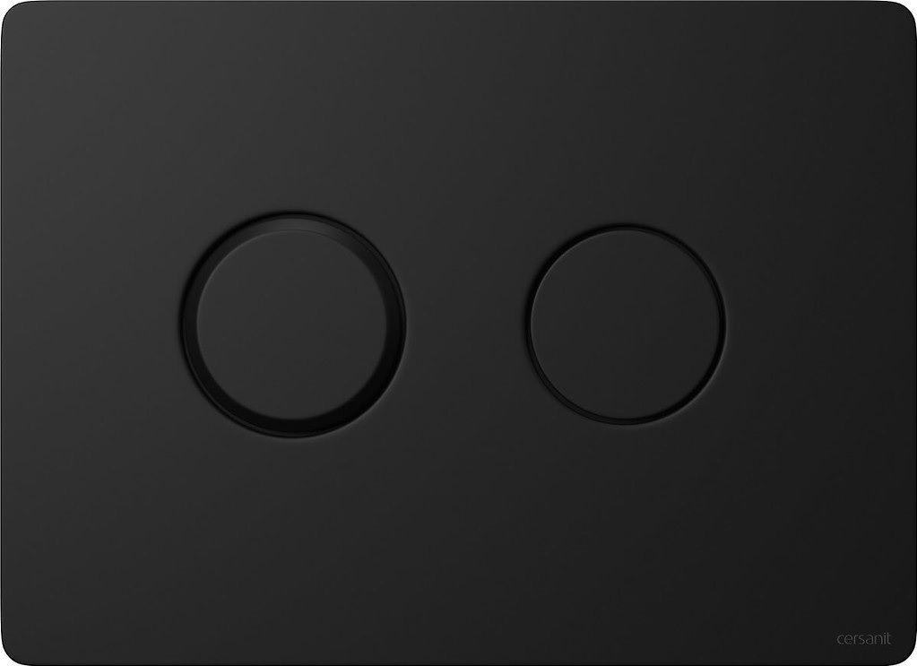 Cersanit Accento Circle öblítő gomb WC-hez fekete K97-425