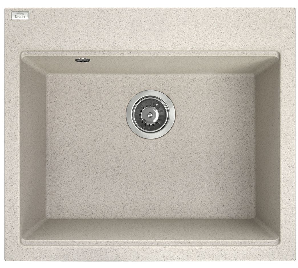 Laveo Tau gránit mosogató 57x50 cm bézs SBT410Y