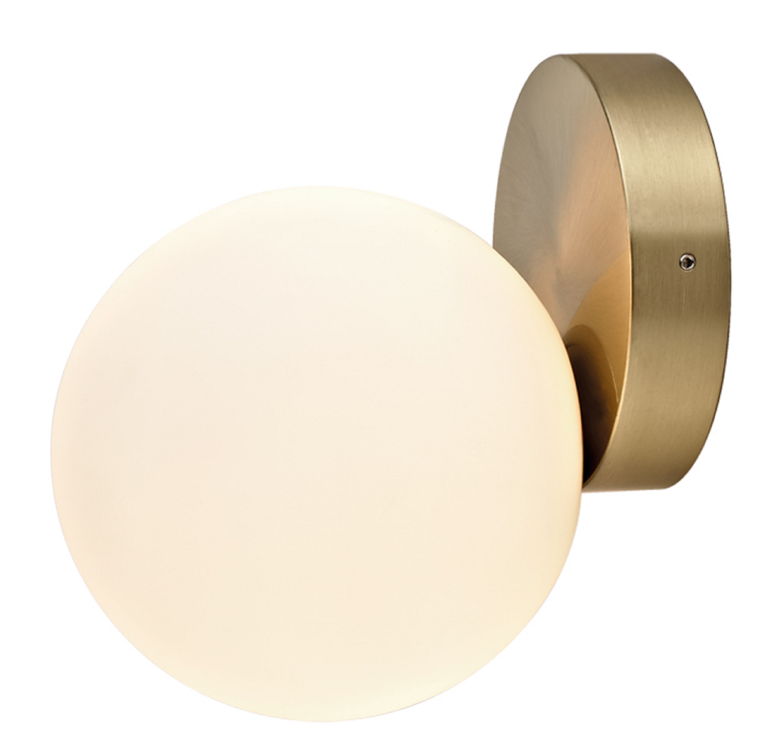 Nowodvorski Lighting Ice Ball oldalfali lámpa 1x25 W fehér-sárgaréz 8126