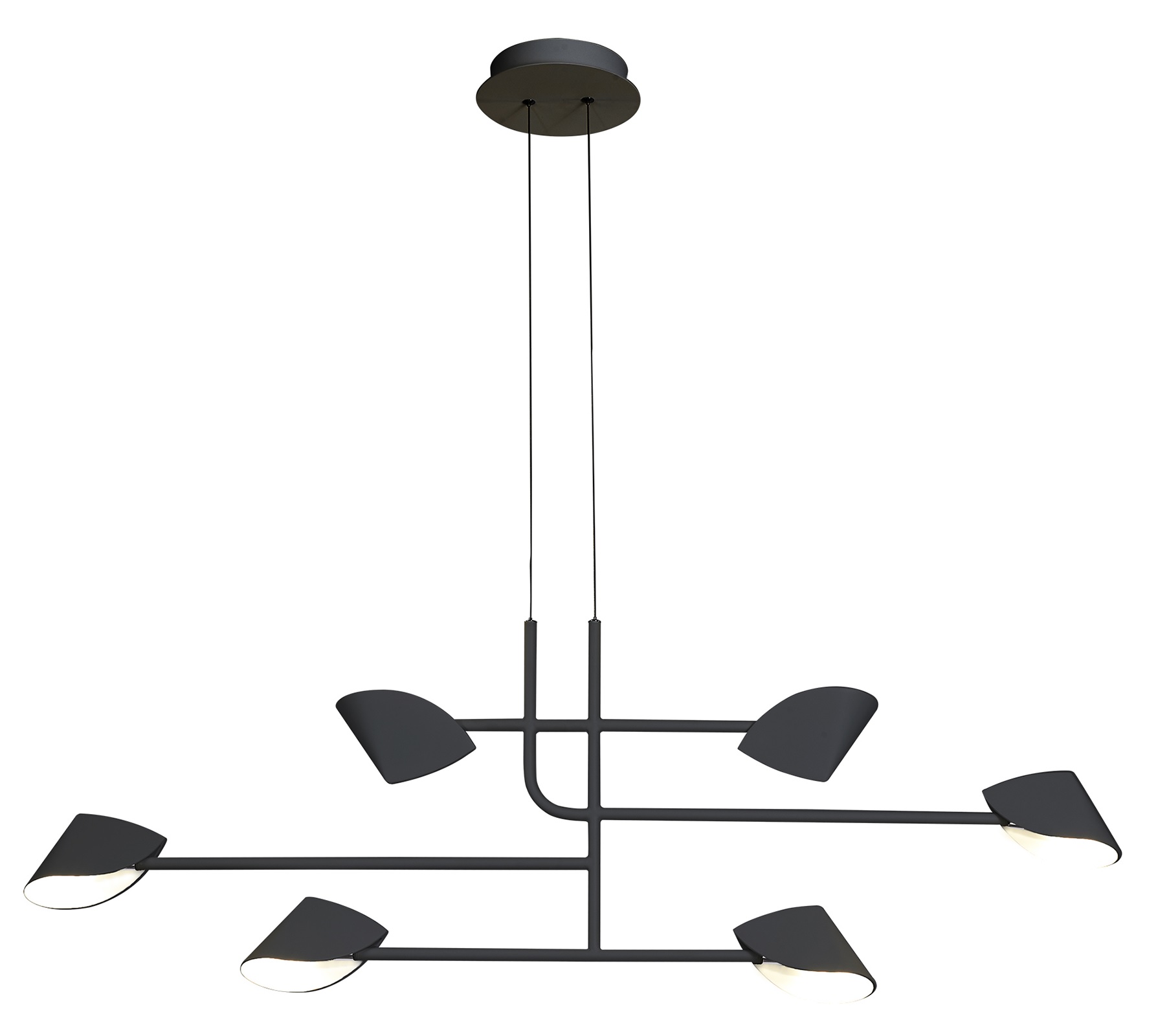 Mantra Capuccina függőlámpa 6x45 W fekete 7579