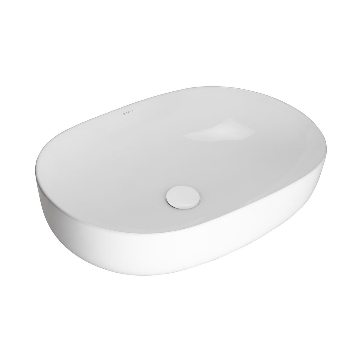 Oltens Hamnes mosdótál 60.5x41.5 cm ovális mosdótálak fehér 40320000