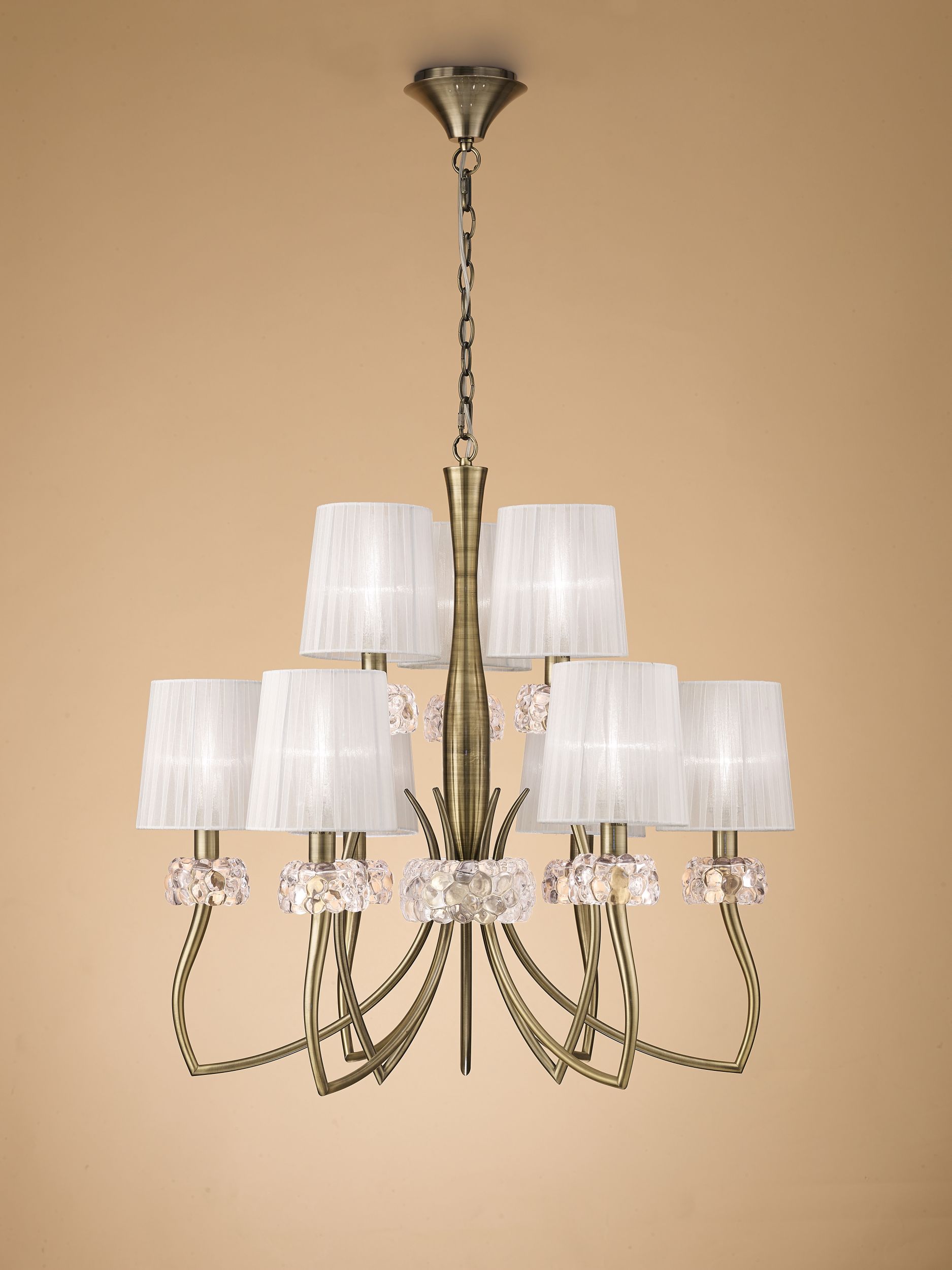 Mantra Loewe függőlámpa x20 W fehér-sárgaréz 4730