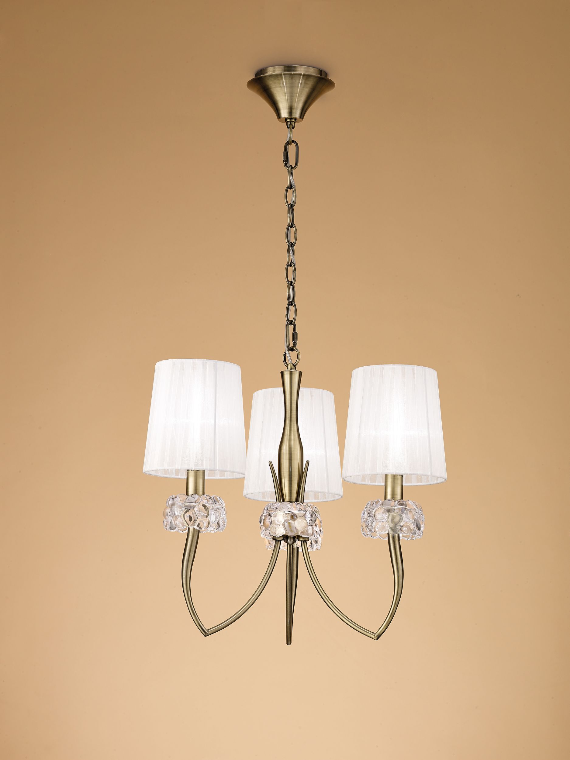 Mantra Loewe függőlámpa 3x20 W fehér-sárgaréz 4733