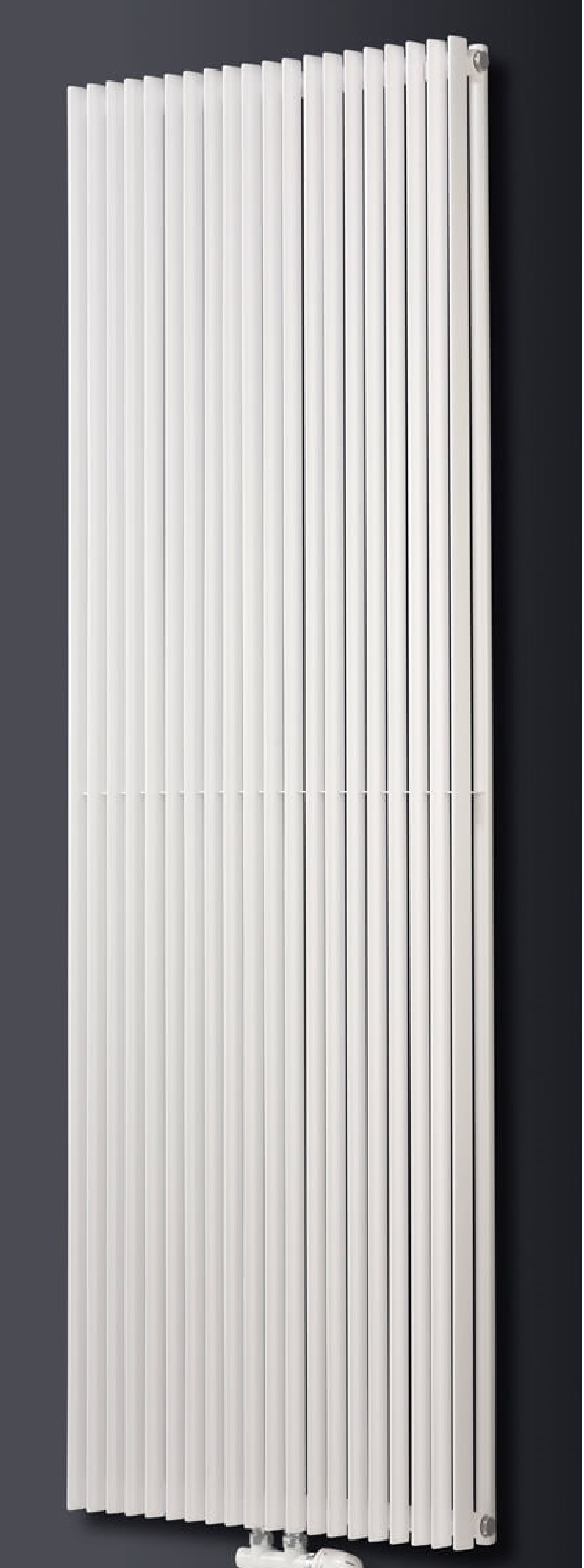 Luxrad Aurora Podwójna dekoratív radiátor 200x60 cm podłączenie alsó fehér AURP20006009003ZDC